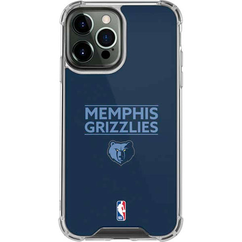 NBA Memphis Grizzlies Standard -  Blue iPhone 13 Pro Max Clear Case